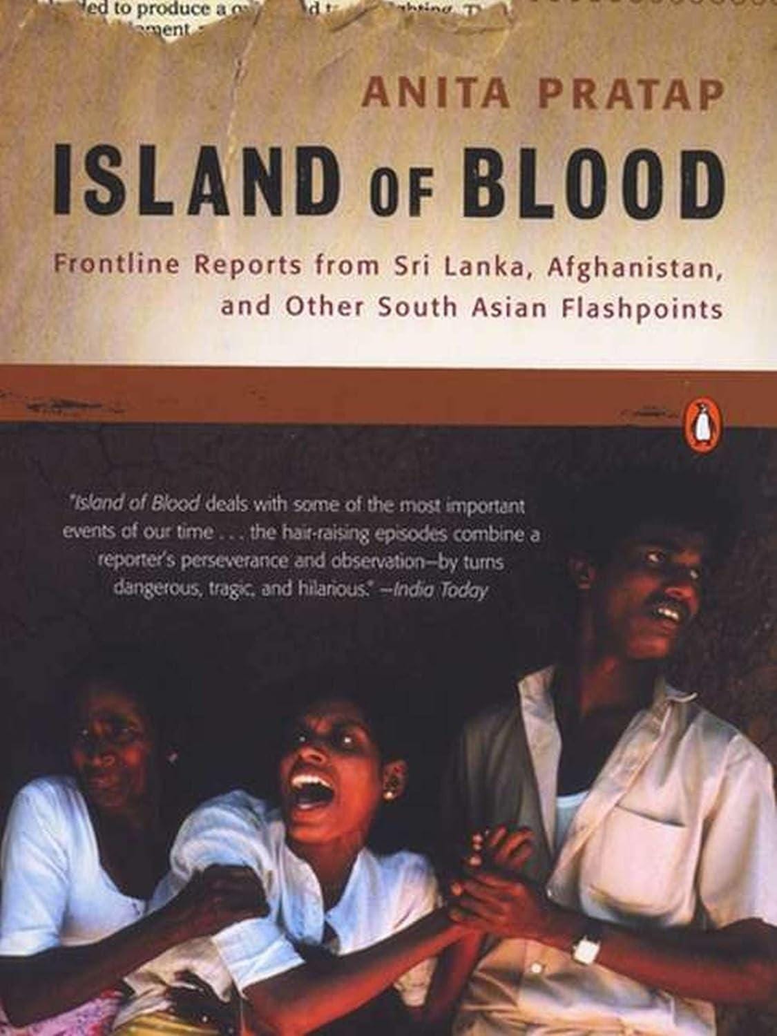 The cover of Anita Prathap’s critically acclaimed book, Island of Blood.