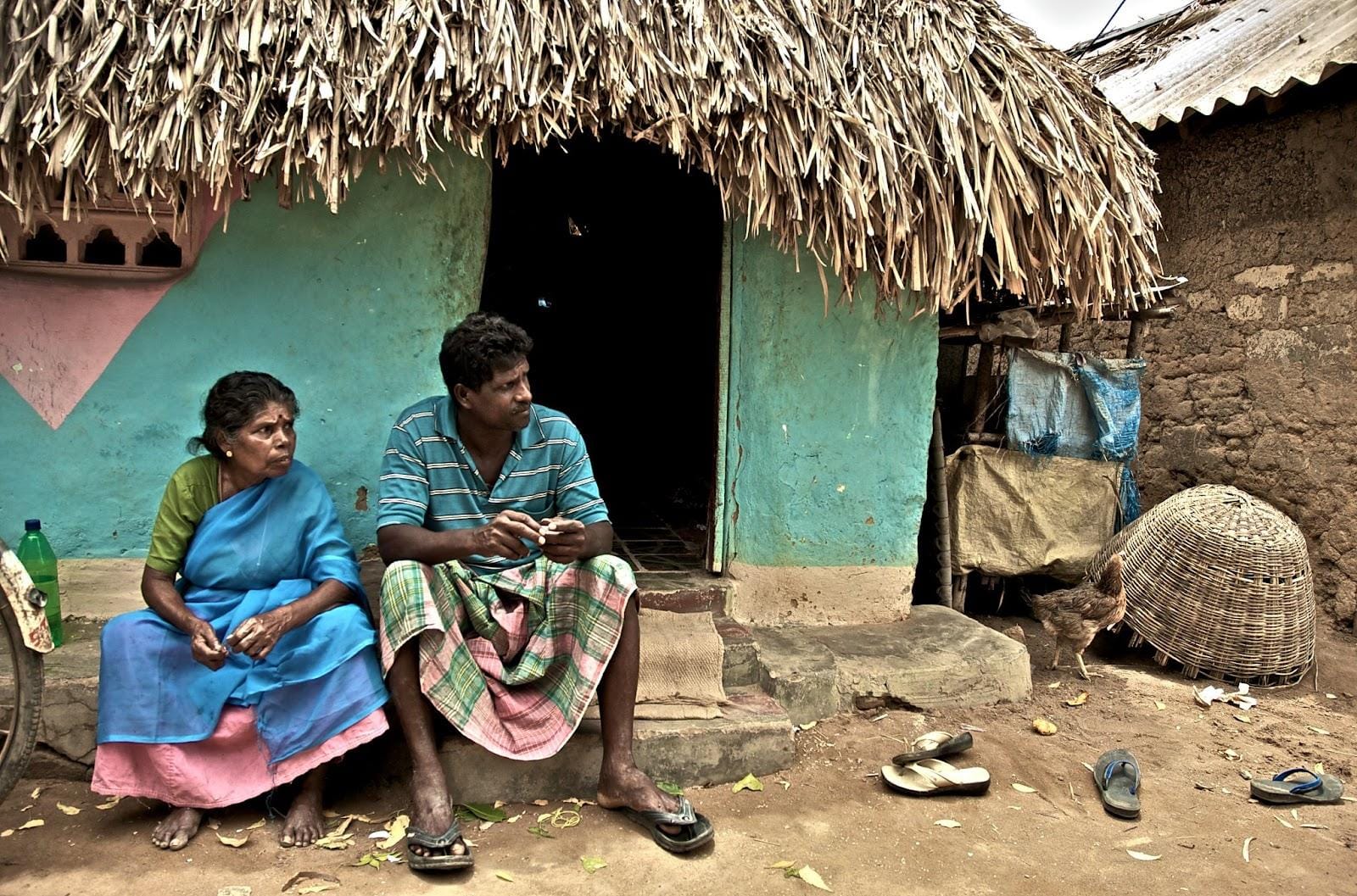 Sri Lankan Tamil refugees living in difficult conditions in India.