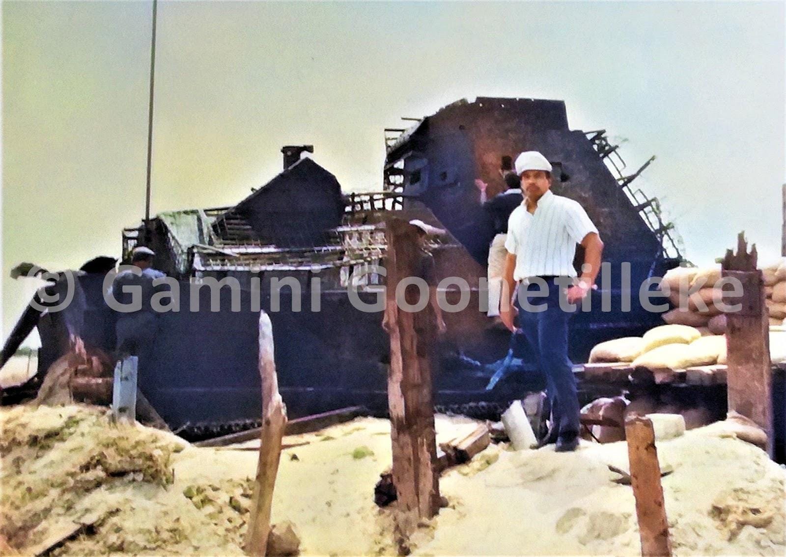 LTTE armoured vehicles that advanced from the southern axis during the assault on Elephant Pass. Photo by Dr. Gamini Goonetilleke.