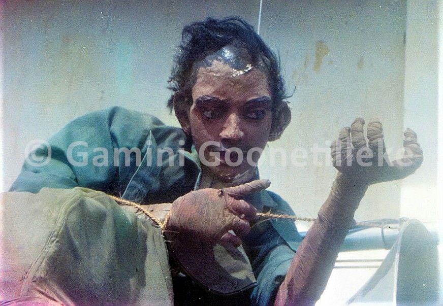 Plaster-of-Paris dummy figures used by the LTTE to confuse advancing military troops.