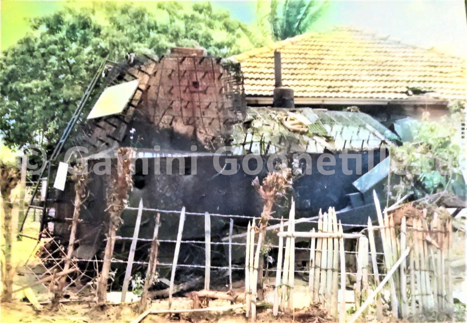 Armour-plated bulldozer used in the assault on the Elephant Pass (EPS) camp defences.