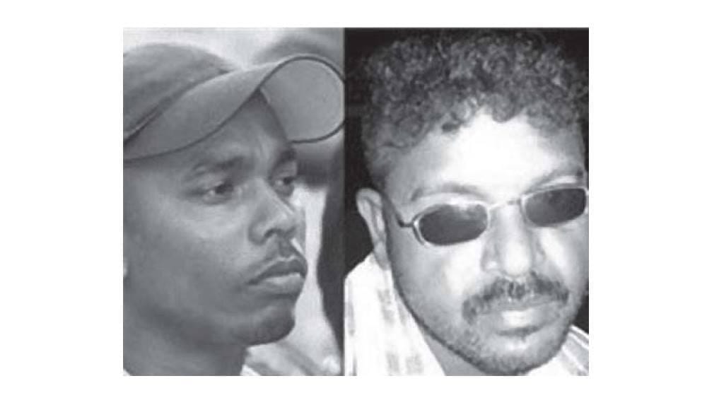 Lalith Kumar Weeraraj and Kugan Muruganandan, the two Front Line Socialist Party activists who disappeared in Jaffna in December 2011.