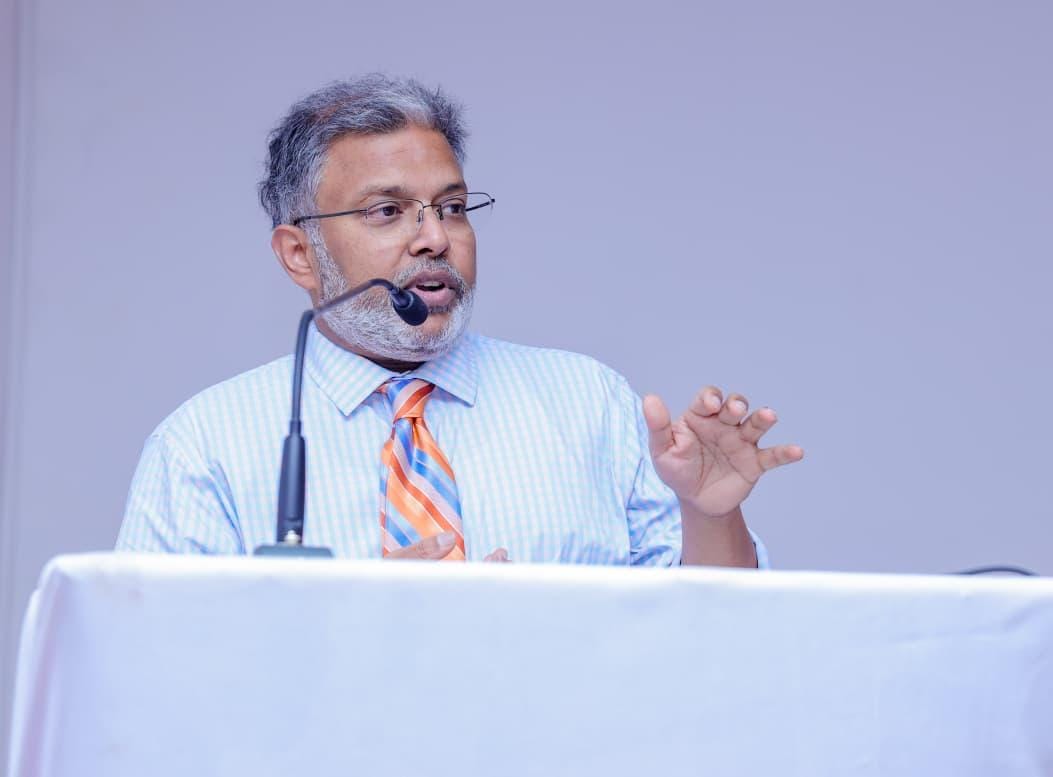 Prof. Thavam Thampi Pillai, President of the International College of Surgeons and vice president of IMHO, a key figure in the organization’s work.