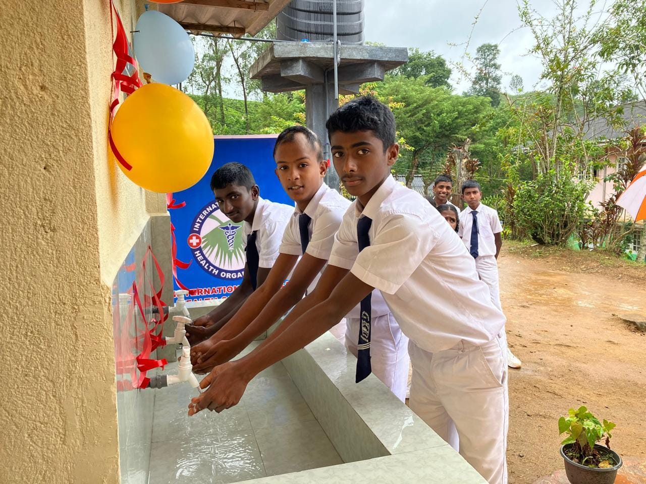 A school water project in Sri Lanka’s upcountry region funded by IMHO.