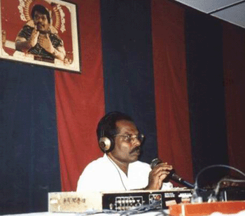 Inside the Voice of Tigers (VOT) office during the LTTE’s insurgency in northern Sri Lanka.