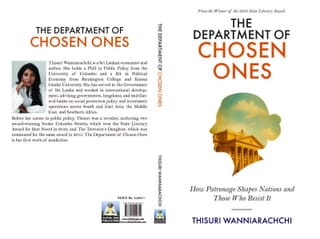 DEPARTMENT OF CHOSEN ONES: What Really Ails Sri Lanka? An Insider Dusts the Cobwebs