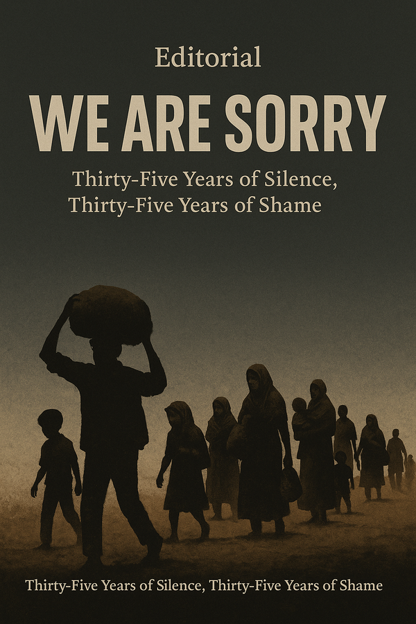 WE ARE SORRY