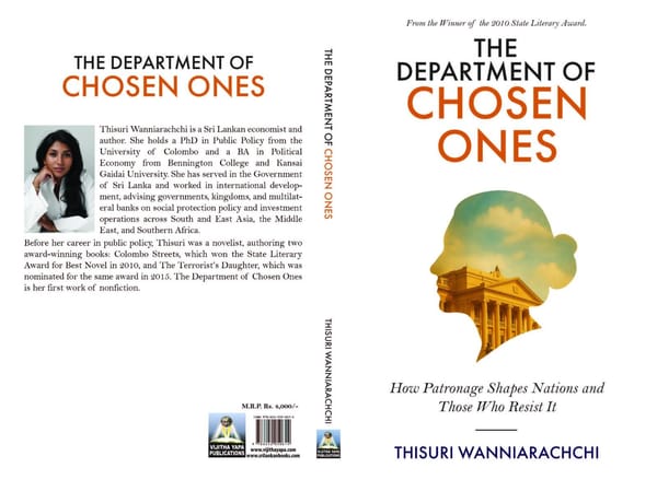 DEPARTMENT OF CHOSEN ONES: What Really Ails Sri Lanka? An Insider Dusts the Cobwebs