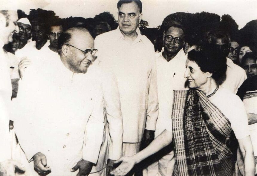 A. Amirthalingam, tragically assassinated by the LTTE, pictured with former Indian Prime Minister, Indira Gandhi.